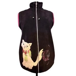 Alia Cat Appliqué Vest